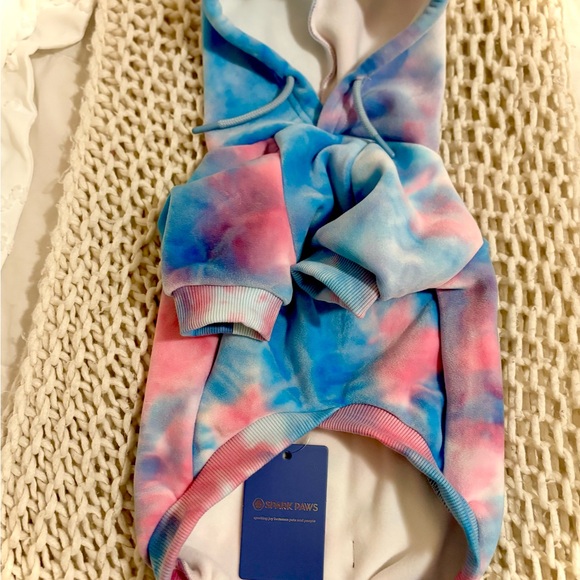 Spark paws Dog Tie dye Hoodie - Picture 4 of 10